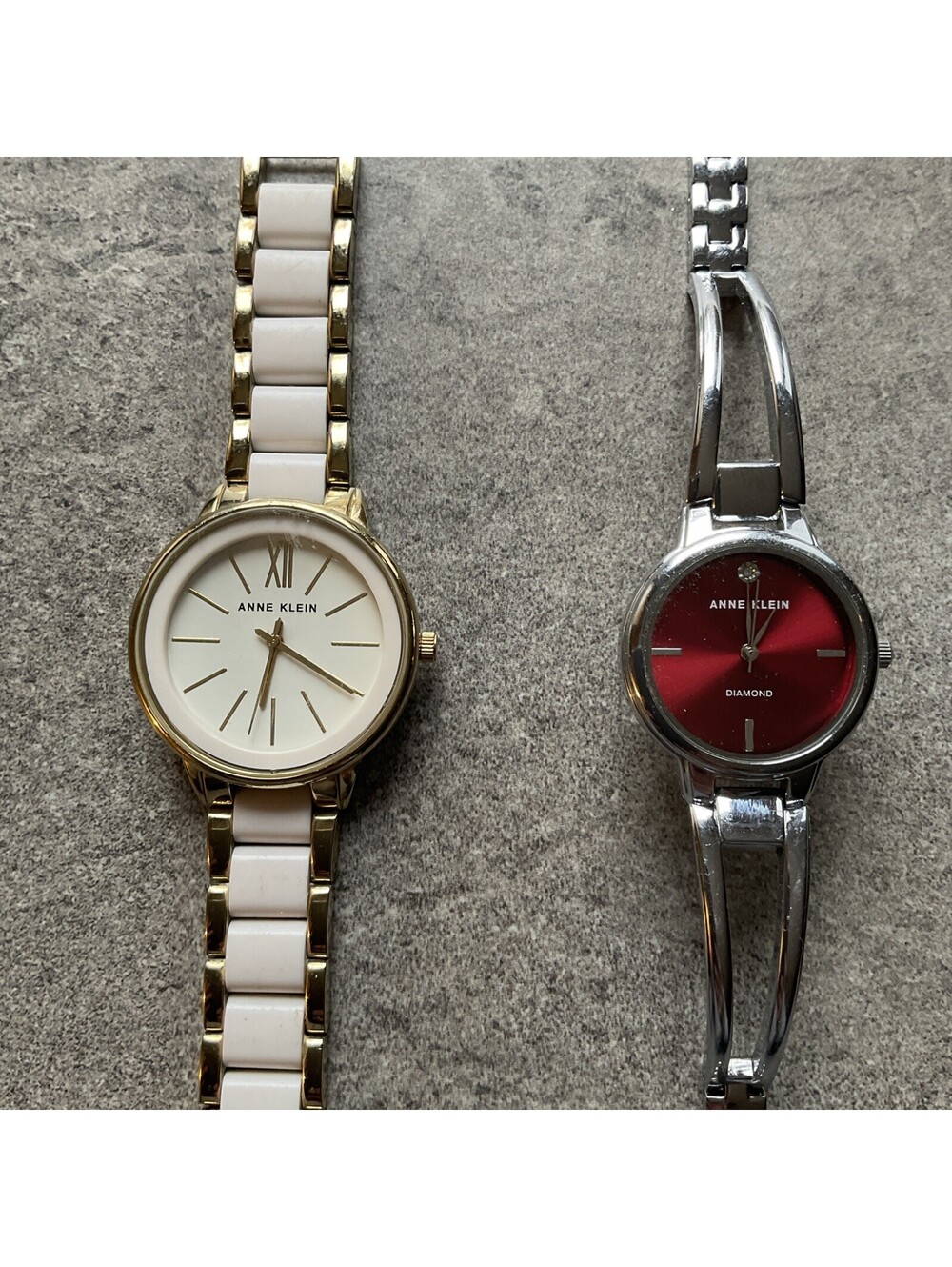 Pair Vintage Womens Watches Anne Klein Both Run Great Bin Z